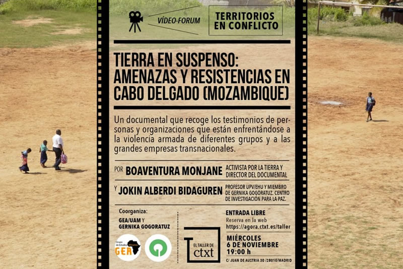 Documental Tierra en suspenso: amenazas y resistencias en Cabo Delgado (Mozambique)