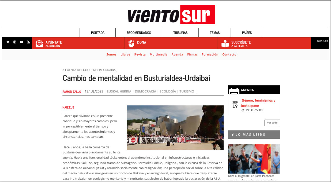 Cambio de mentalidad en Busturialdea-Urdaibai