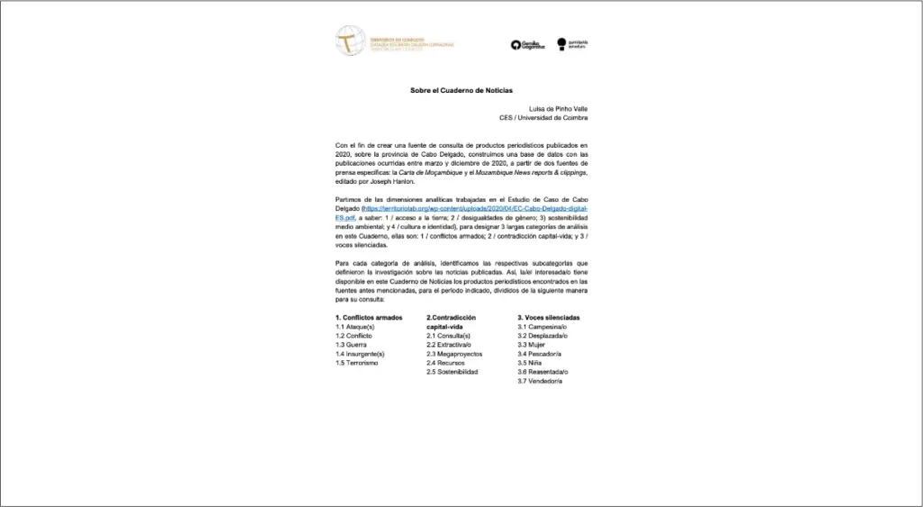 Base de datos de Luisa el Pinho Valle