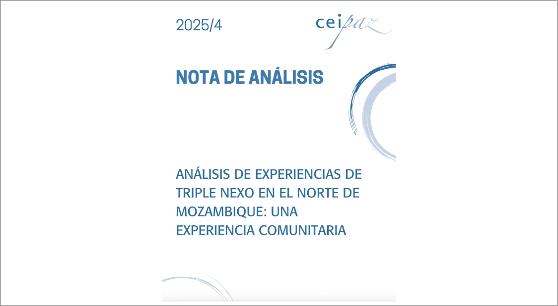 ANÁLISIS DE EXPERIENCIAS DE
TRIPLE NEXO EN EL NORTE DE
MOZAMBIQUE: UNA
EXPERIENCIA COMUNITARIA
