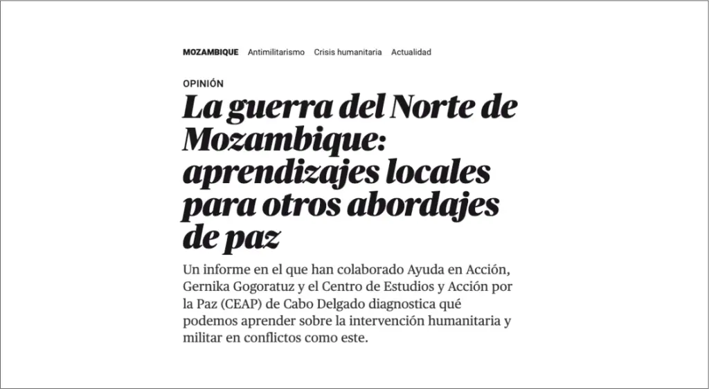 La guerra del norte de Mozambique. El Salto Diario. Hordago
