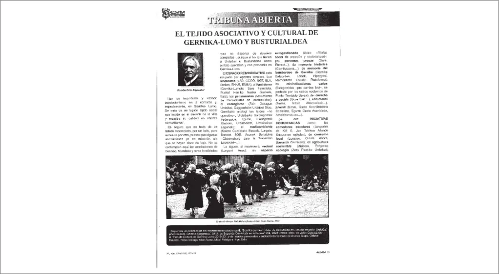El tejido asociativo y cultural de Gernika-Lumo y Busturialdea.