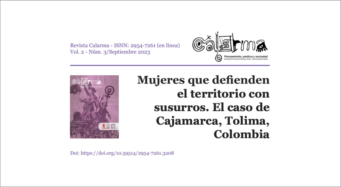 Mujeres que defienden el territorio con susurros