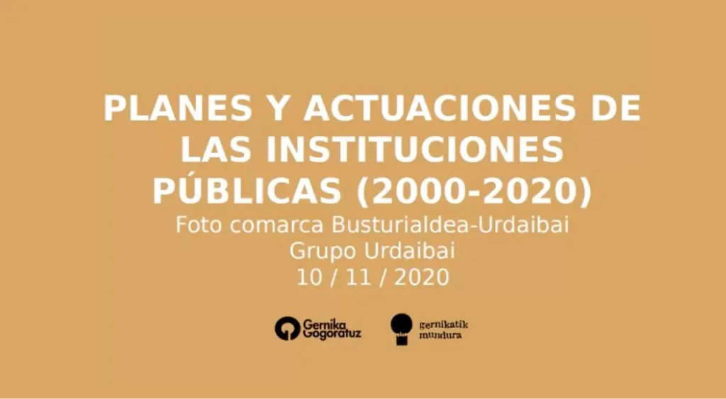 Planes y actuaciones de las instituciones públicas. Urdaibai